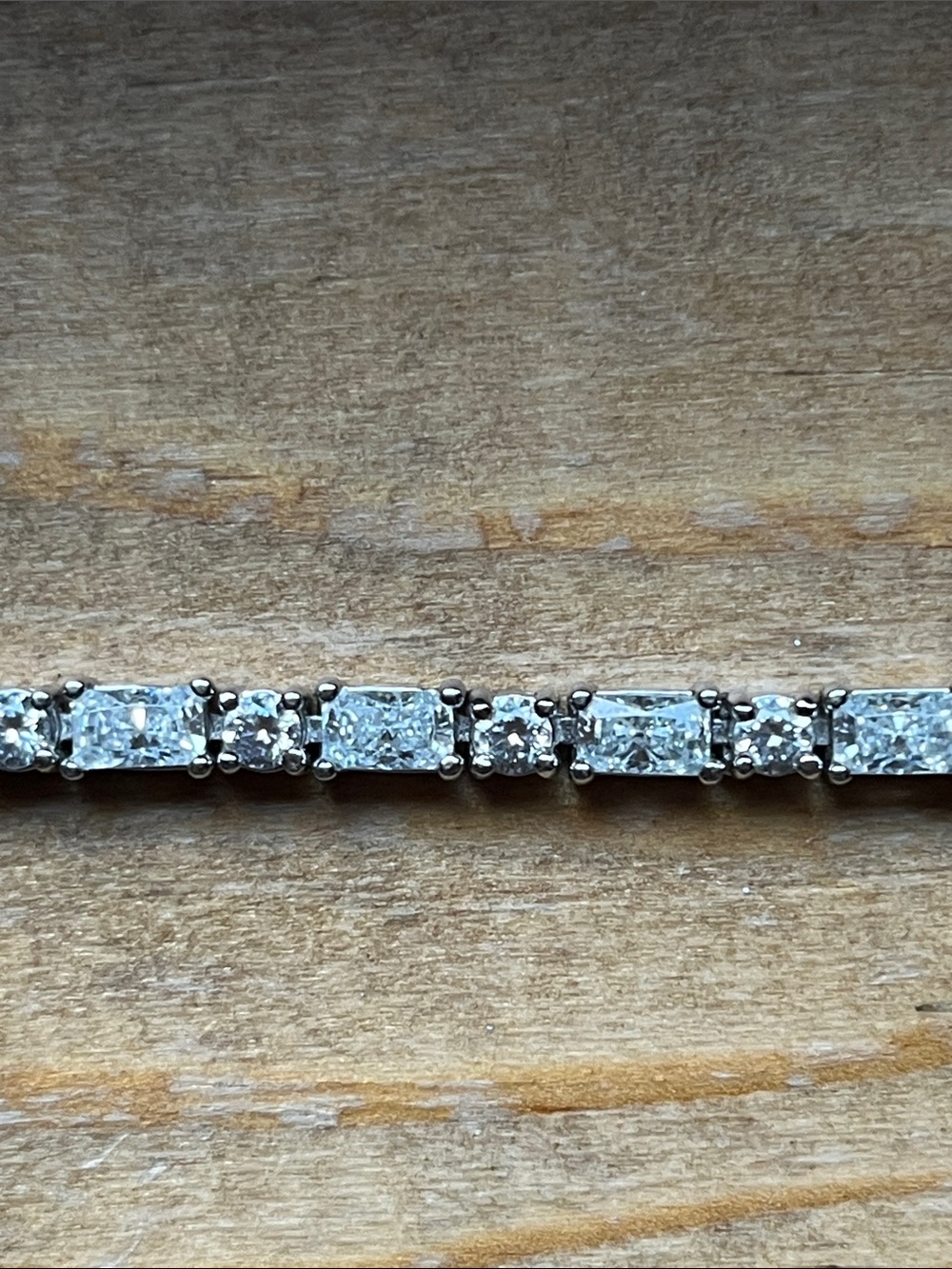Classic Silver Tennis Bracelet with Clear Stones